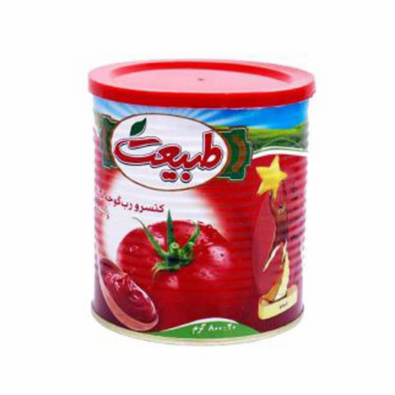 رب گوجه فرنگی طبیعت ۸۰۰ گرمی با کیفیت مناسب و غلظت استاندارد